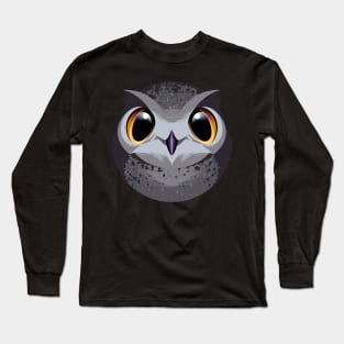 Bubble Great Horned Owl Long Sleeve T-Shirt